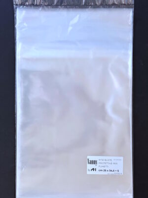 confezione da 50 buste per fumetti 250x345 mm