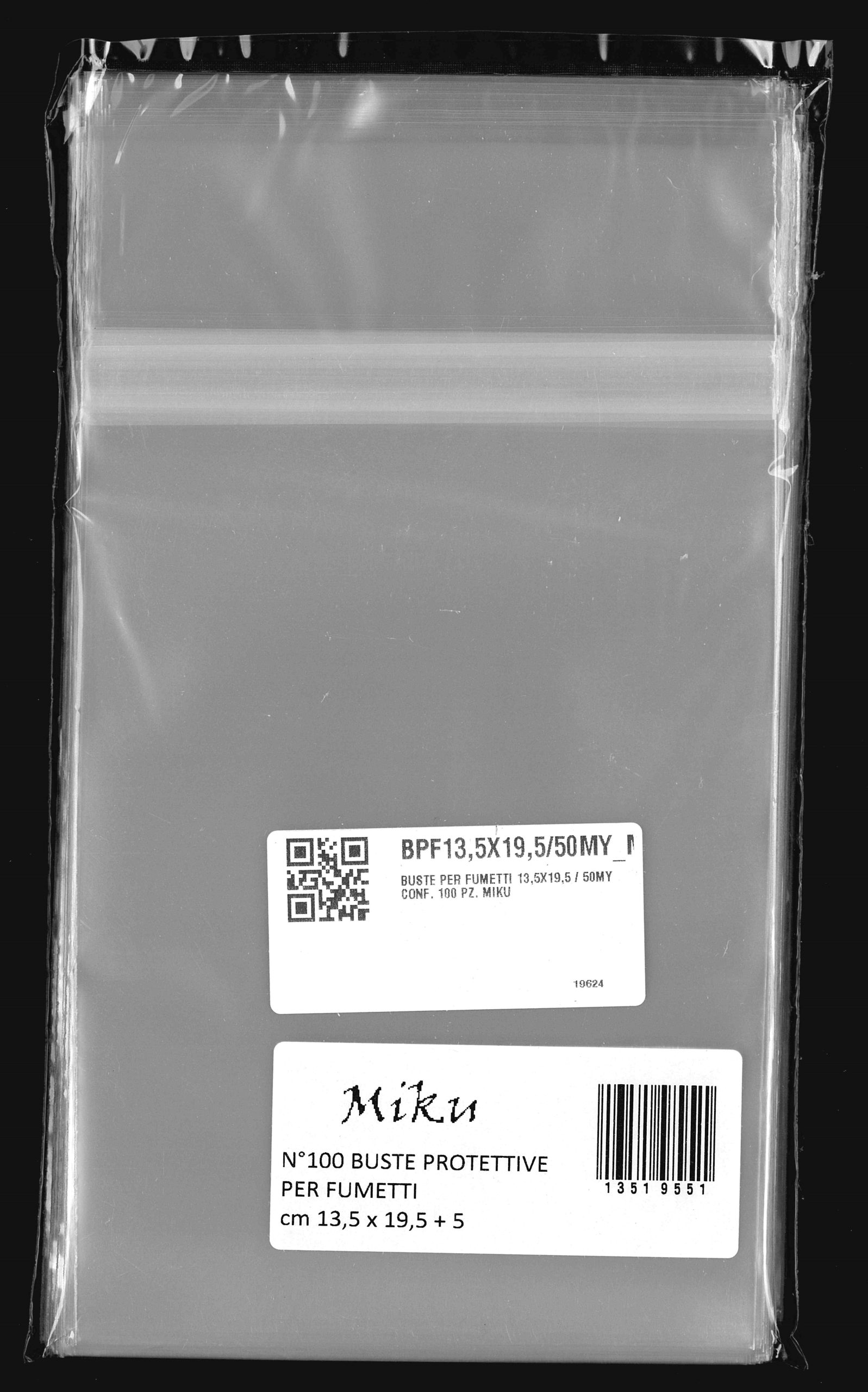 Buste Protettive per Fumetti 135×195 mm (50my)